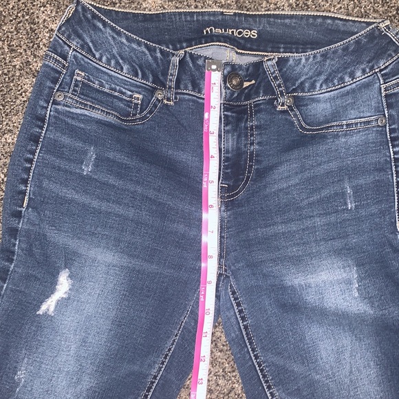 Maurice’s Slim Skinny Jean, Hand Distressed - Picture 6 of 9